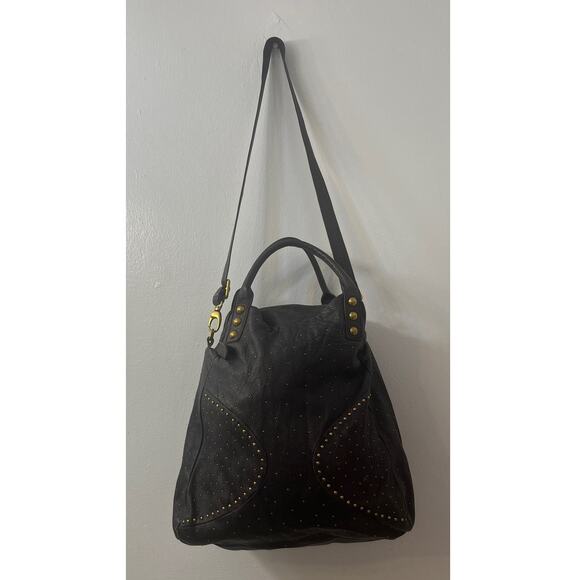 Vintage Abro brown leather crossbody bag with top handle - Picture 2 of 16